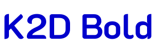 K2D Bold шрифт